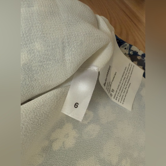 NEW WITH TAGS Reformation Lee Raquel Blue Floral Puff Sleeve Midi Dress Size 6 - Picture 7 of 16